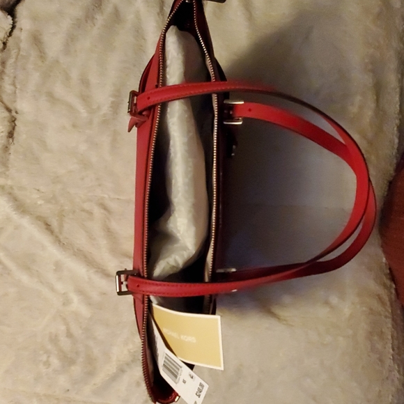 NWT Michael kors Jet set tote- Red - Picture 8 of 8